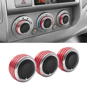 imageJDMCAR Compatible with Toyota Tacoma 20052015 AC Air Conditioning Control Switch Knob Button HVAC Control Knob Tacoma Heater Temperature HVAC Fan Control Knob A Set of 3 Knobs  BlueRed