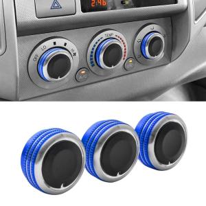 imageJDMCAR Compatible with Toyota Tacoma 20052015 AC Air Conditioning Control Switch Knob Button HVAC Control Knob Tacoma Heater Temperature HVAC Fan Control Knob A Set of 3 Knobs  BlueBlue