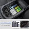 imageJDMCAR 3PCS Center Console Organizer Set Compatible with 20192024 2025 Toyota RAV4 Gear Shift Storage Tray Drivers Side Cubby Drawer Storage Box Interior Accessories201920253pcs