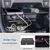 imageJDMCAR 3PCS Center Console Organizer Set Compatible with 20192024 2025 Toyota RAV4 Gear Shift Storage Tray Drivers Side Cubby Drawer Storage Box Interior Accessories201920253pcs
