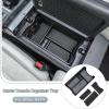 imageJDMCAR Center Console Organizer Compatible with 2026 Toyota Rav4 Insert ABS Secondary Storage Tray with NonSlip Silicone Liner for RAV4 Interior Accessories