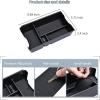 imageJDMCAR Center Console Organizer Compatible with 2026 Toyota Rav4 Insert ABS Secondary Storage Tray with NonSlip Silicone Liner for RAV4 Interior Accessories