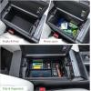 imageJDMCAR Center Console Organizer Compatible with 2026 Toyota Rav4 Insert ABS Secondary Storage Tray with NonSlip Silicone Liner for RAV4 Interior Accessories