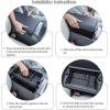 imageJDMCAR Center Console Organizer Compatible with 2026 Toyota Rav4 Insert ABS Secondary Storage Tray with NonSlip Silicone Liner for RAV4 Interior Accessories