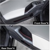 image:imageJDMCAR Liner Accessories Compatible with 2026 Toyota RAV4 Accessories Custom NonSlip Anti Dust Cup Holder and Door Pocket Inserts Kit Black Trim  13 PC SetRed Trim