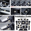 image:imageJDMCAR Liner Accessories Compatible with 2026 Toyota RAV4 Accessories Custom NonSlip Anti Dust Cup Holder and Door Pocket Inserts Kit Black Trim  13 PC SetGray Trim