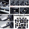 image:imageJDMCAR Liner Accessories Compatible with 2026 Toyota RAV4 Accessories Custom NonSlip Anti Dust Cup Holder and Door Pocket Inserts Kit Black Trim  13 PC SetBlue Trim