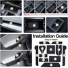 image:imageJDMCAR Liner Accessories Compatible with 2026 Toyota RAV4 Accessories Custom NonSlip Anti Dust Cup Holder and Door Pocket Inserts Kit Black Trim  13 PC SetBlack Trim