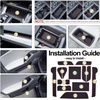 image:imageJDMCAR Liner Accessories Compatible with 2026 Toyota RAV4 Accessories Custom NonSlip Anti Dust Cup Holder and Door Pocket Inserts Kit Black Trim  13 PC SetRed Trim