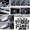 image:imageJDMCAR Liner Accessories Compatible with 2026 Toyota RAV4 Accessories Custom NonSlip Anti Dust Cup Holder and Door Pocket Inserts Kit Black Trim  13 PC SetWhite Trim