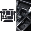 image:imageJDMCAR Liner Accessories Compatible with 2026 Toyota RAV4 Accessories Custom NonSlip Anti Dust Cup Holder and Door Pocket Inserts Kit Black Trim  13 PC SetGray Trim